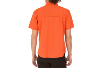Image of La Sportiva Vector Short Sleeve Shirt - Men's, Cardinal Red/Tangerine, Small J80-307202-S