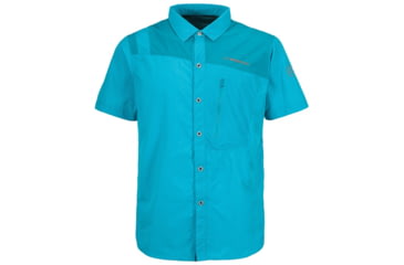 Image of La Sportiva Vector Short Sleeve Shirt - Men's, Lake/Tropic Blue, Small J80-607614-S