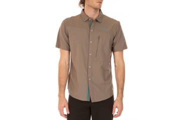 Image of La Sportiva Vector Short Sleeve Shirt - Men's, Falcon Brown, Small J80-804804-S