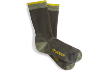 Image of LaCrosse Footwear Range Midweight Crew Socks - Unisex, XL US, Military Green, XL, 913332-XL
