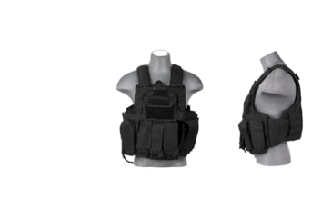 Image of Lancer Tactical 1000D Nylon Strike Tactical Vest, Black, CA-303BN