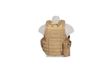 Image of Lancer Tactical 1000D Nylon Strike Tactical Vest, Coyote Brown, CA-303KN