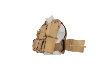 Image of Lancer Tactical 1000D Nylon Strike Tactical Vest, Coyote Brown, CA-303KN