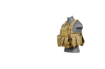 Image of Lancer Tactical 1000D Nylon Strike Tactical Vest, Tan, CA-303TN