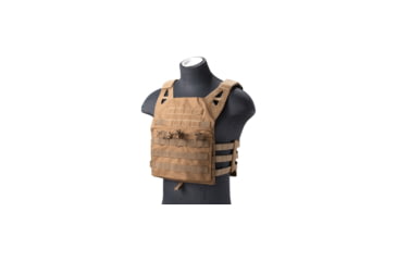 Image of Lancer Tactical Lightweight Molle Tactical Vest with Retention Cords, Tan, CA-1897K