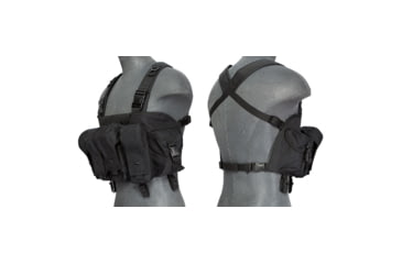 Image of Lancer Tactical Nylon AK Chest Rig, Black, CA-308BN