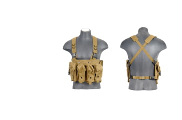 Image of Lancer Tactical Nylon AK Chest Rig, Khaki, CA-308KN