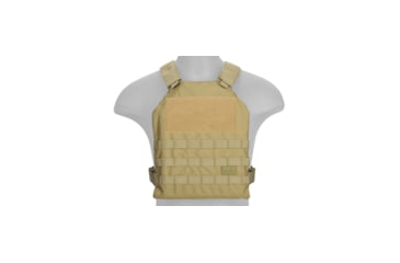 Image of Lancer Tactical Standard Issue 1000D Nylon Tactical Vest, Tan, CA-1512TN
