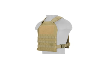 Image of Lancer Tactical Standard Issue 1000D Nylon Tactical Vest, Tan, CA-1512TN