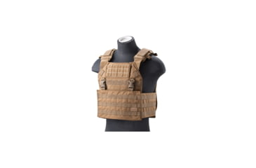 Image of Lancer Tactical Vest with Molle Webbing and Detachable Buckles, Tan, CA-2056K