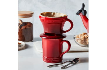 Image of Le Creuset Pour Over Coffee Maker, Cerise, 71223130060005