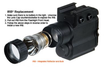 Image of Leapers Replacement Integral Flashlight Head, 16mm Reflector IFH-016