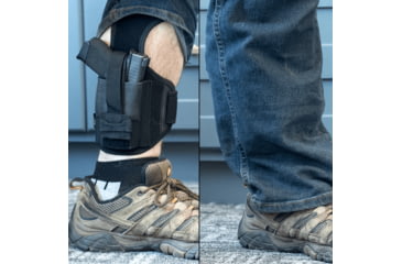 Image of UTG Pro Universal Ankle Holster, Black, PVC-H191B