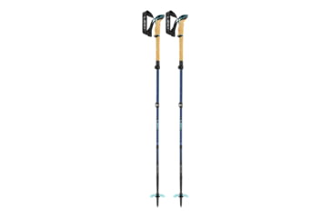 Image of Leki Bernina FX Carbon Trekking Poles, Midnight Blue/Darkblue Mint, 100 - 120 cm, 65324681
