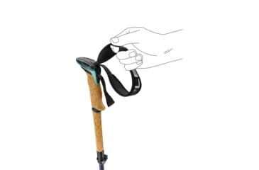 Image of Leki Bernina FX Carbon Trekking Poles, Midnight Blue/Darkblue Mint, 100 - 120 cm, 65324681