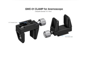 Image of Leofoto Anemometer GMC-01 Clamp Set, Black, GMC-01
