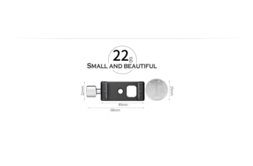 Image of Leofoto DC-22 22mm Arca Mini Screw-Knob Clamp, Black, DC-22