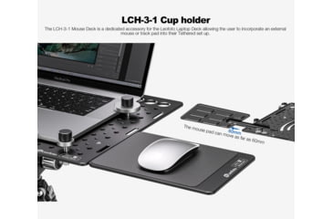 Image of Leofoto LCH-3-1 Mouse Tray, Black, LCH-3-1