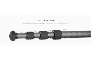 Image of Leofoto LM-364C X Version Tripod w/ 75mm Bowl/Platform w/ YB-75LRC Leveling Head, Black, LM-364CX+YB-75LRC