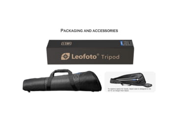 Image of Leofoto LM-364C X Version Tripod w/ 75mm Bowl/Platform w/ YB-75LRC Leveling Head, Black, LM-364CX+YB-75LRC