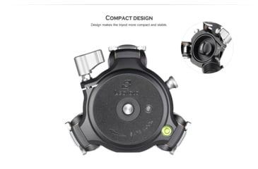 Image of Leofoto LM-403C X Tripod with 100mm Bowl+Platform, Black, One Size, 6940828314900
