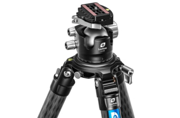 Image of Leofoto LM-403C X Version Tripod w/ 75mm Bowl/Platform, LH Ballhead Set, Black, LM-403CX+LH-55LR