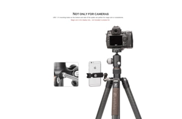 Image of Leofoto LX-254CT/XB-32 Reversible Travel Tripod w/ Ball Head Set, Black, LX-254CT+XB-32