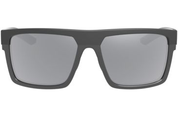 Image of Leupold Becnara Sunglasses, Matte Black/Gloss Black Frame, Square Shadow Gray Flash Lens, Polarized, Regular-Wide, 179102