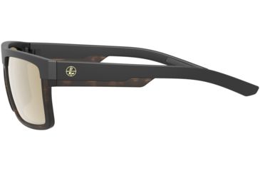 Image of Leupold Becnara Sunglasses, Matte Black/Tortoise Frame, Square Bronze Mirror Lens, Polarized, Regular-Wide, 179101