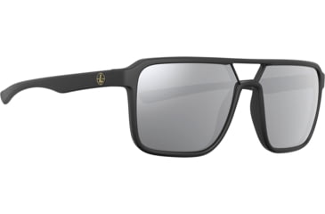 Image of Leupold Bridger Sunglasses, Matte Black Frame, Shadow Gray Flash Lens, 182672