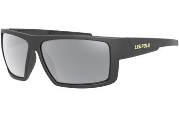 Image of Leupold Switchback Sunglasses, Matte Black Frame, Square Shadow Gray Flash Lens, Polarized, Regular-Wide, 179092