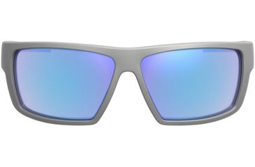 Image of Leupold Switchback Sunglasses, Matte Grey Frame, Square Blue Mirror Lens, Polarized, Regular-Wide, 179629