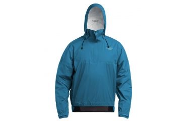 Image of Level Six Mens Torngat Long Sleeve 2.5 Layer Jacket W/Hood, Crater Blue, Small, GMT-TORN-CR-S