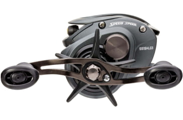 Image of Lew’s Speed Spool Baitcast Reel, 9+1 Bearings, 7.5-1 Ratio, Aluminum Frame, Graphite Sideplate, MCS Braking System, Speed Gears, P2 Super Pinion, Rulon Drag, LH Retrieve, Gray, SS1SHLG3
