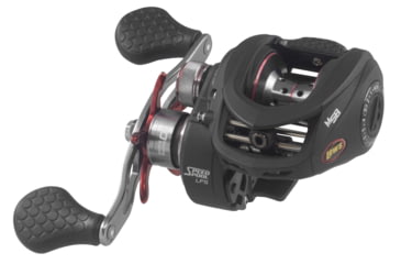 Image of Lew's TP2 Casting Rod, Crankbait Model, 7ft 2in, 1-PC HM45 Graphite Rod w/ Medium  and Moderate, Winn Dri-Tac Split-Grip, SoftTouch Reel Seat, Black/Gray, TP272M-CB2