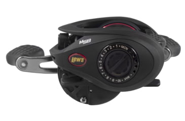 Image of Lew's TP2 Casting Rod, Crankbait Model, 7ft 2in, 1-PC HM45 Graphite Rod w/ Medium  and Moderate, Winn Dri-Tac Split-Grip, SoftTouch Reel Seat, Black/Gray, TP272M-CB2