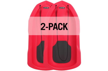 Image of Lifetime Products 48in Premium Snow Sled, 2 Pack, Red, 91181