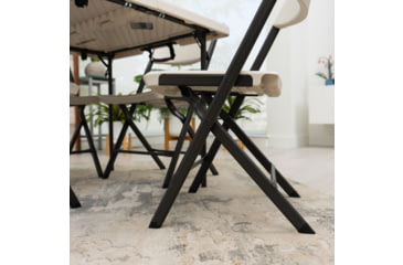 Image of Lifetime Products 37-Inch Fold-In-Half Table and 4 Chairs Set