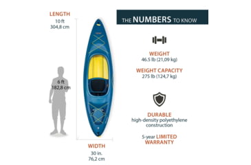 Image of Lifetime Products Charger 100 Sit-Inside Kayak