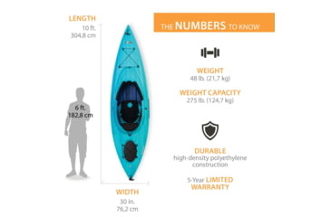 Image of Lifetime Products Guster 100 Sit-Inside Kayak