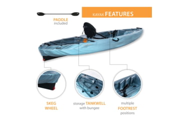 Image of Lifetime Products Stealth 110 Sit-On-Top Kayak w/Paddle