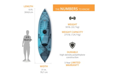 Image of Lifetime Products Tamarack 100 Sit-On-Top Kayak w/Paddle