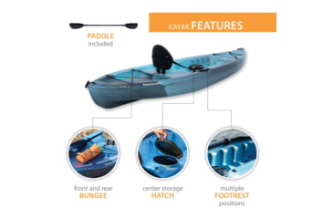 Image of Lifetime Products Tamarack 100 Sit-On-Top Kayak w/Paddle