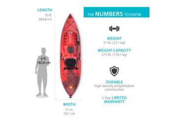 Image of Lifetime Products Tamarack Angler 100 Sit-On-Top Fishing Kayak