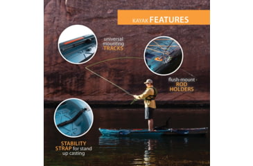 Image of Lifetime Products Teton Pro 116 Sit-On-Top Fishing Kayak