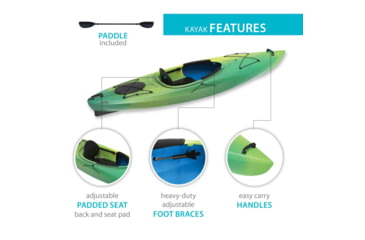Image of Lifetime Products Tide 103 Sit-Inside Kayak w/Paddle