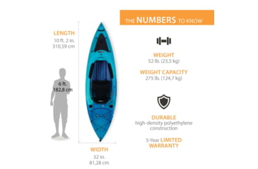 Image of Lifetime Products Tundra 100 Sit-Inside Kayak