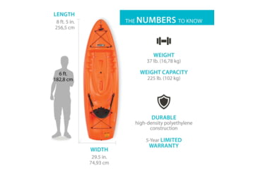 Image of Lifetime Products Volt 85 Sit-On-Top Kayak