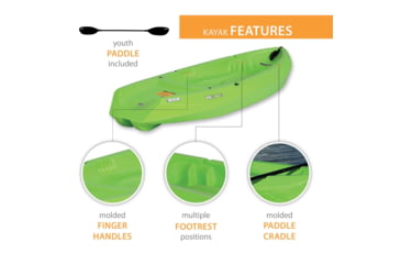 Image of Lifetime Products Wave 60 Sit-On-Top Youth Kayak w/Paddle