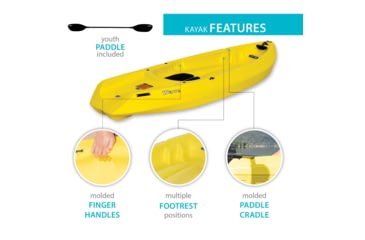 Image of Lifetime Products Wave 60 Sit-On-Top Youth Kayak w/Paddle
